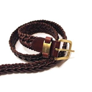 Nautica Men's Genuine Leather Handwoven Belt